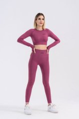 Dikişsiz Push-up Toparlayıcı Vişne Rengi Spor