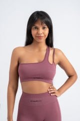 Dikişsiz Seamless Spor Bra Tek Kol LİLA