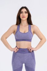 Dikişsiz Lila Spor Bra