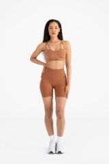 Push-up Detalı Spor Şort Kiremit