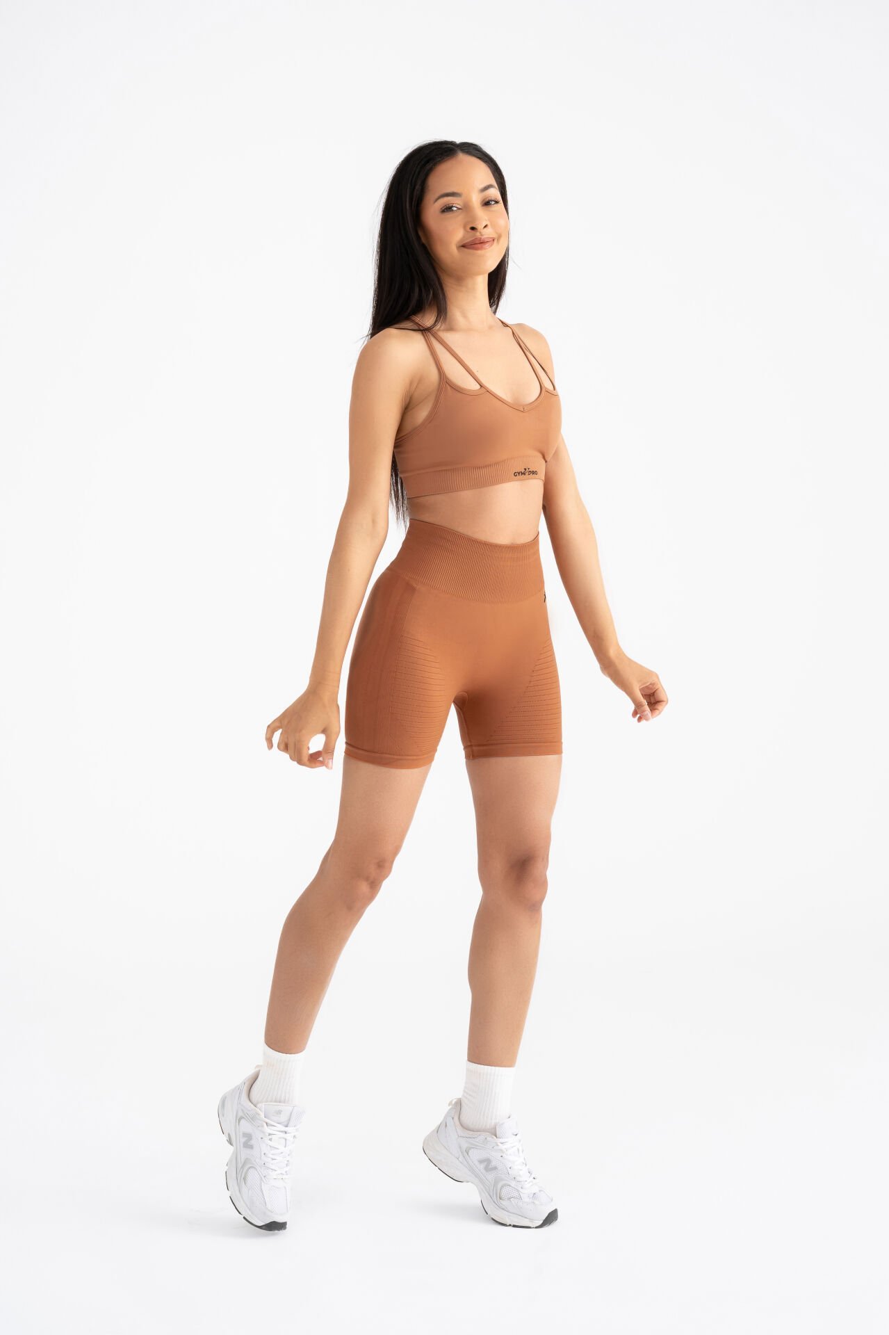 Push-up Detalı Spor Şort Kiremit