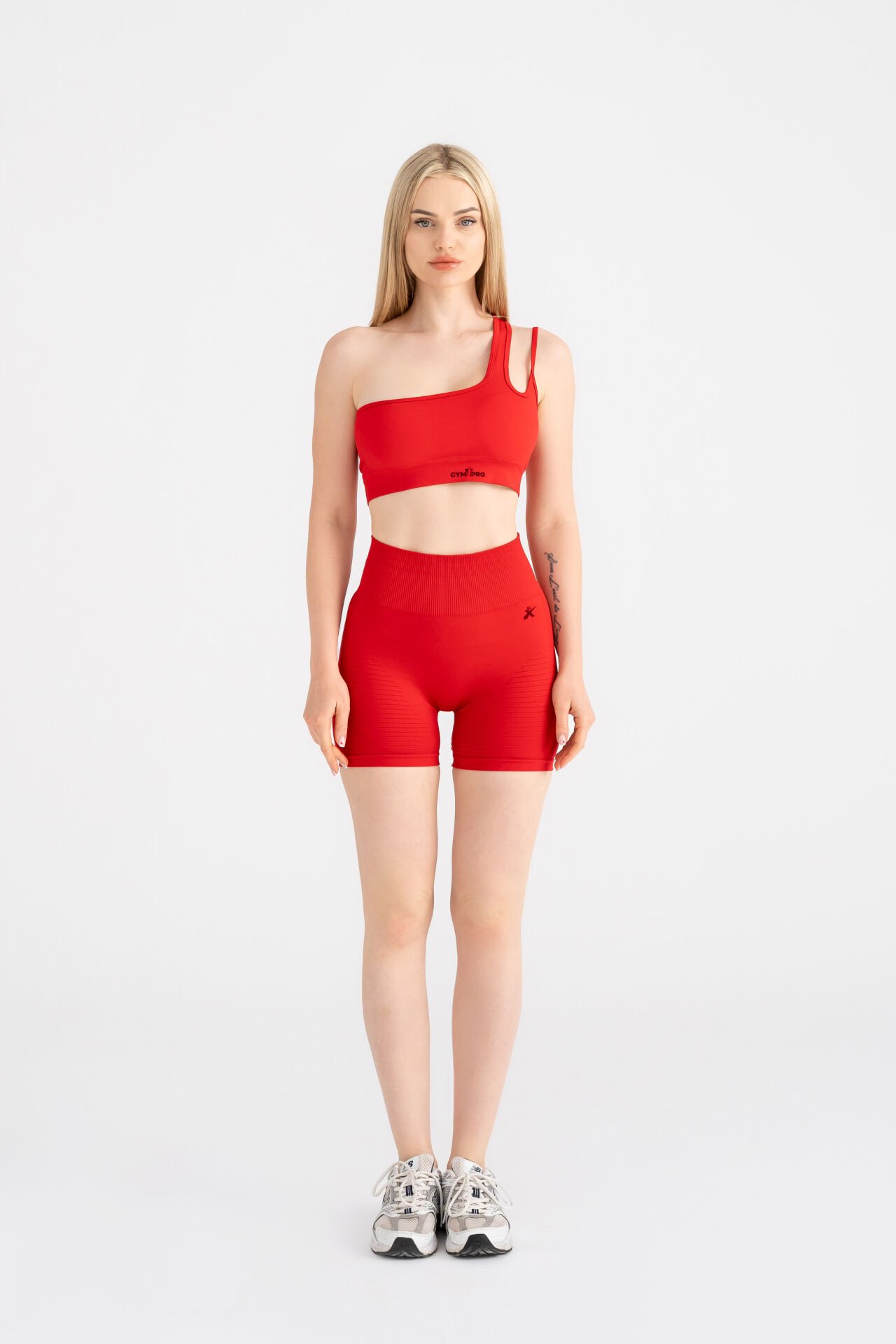 Push-up Detalı Spor Şort Kırmızı