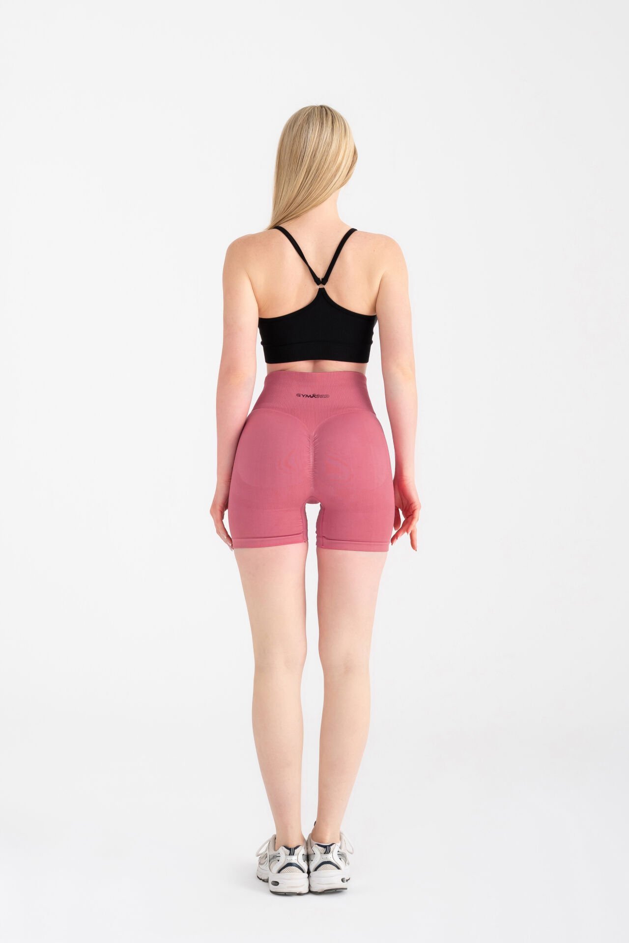 Push-up Detalı Spor Şort Pembe