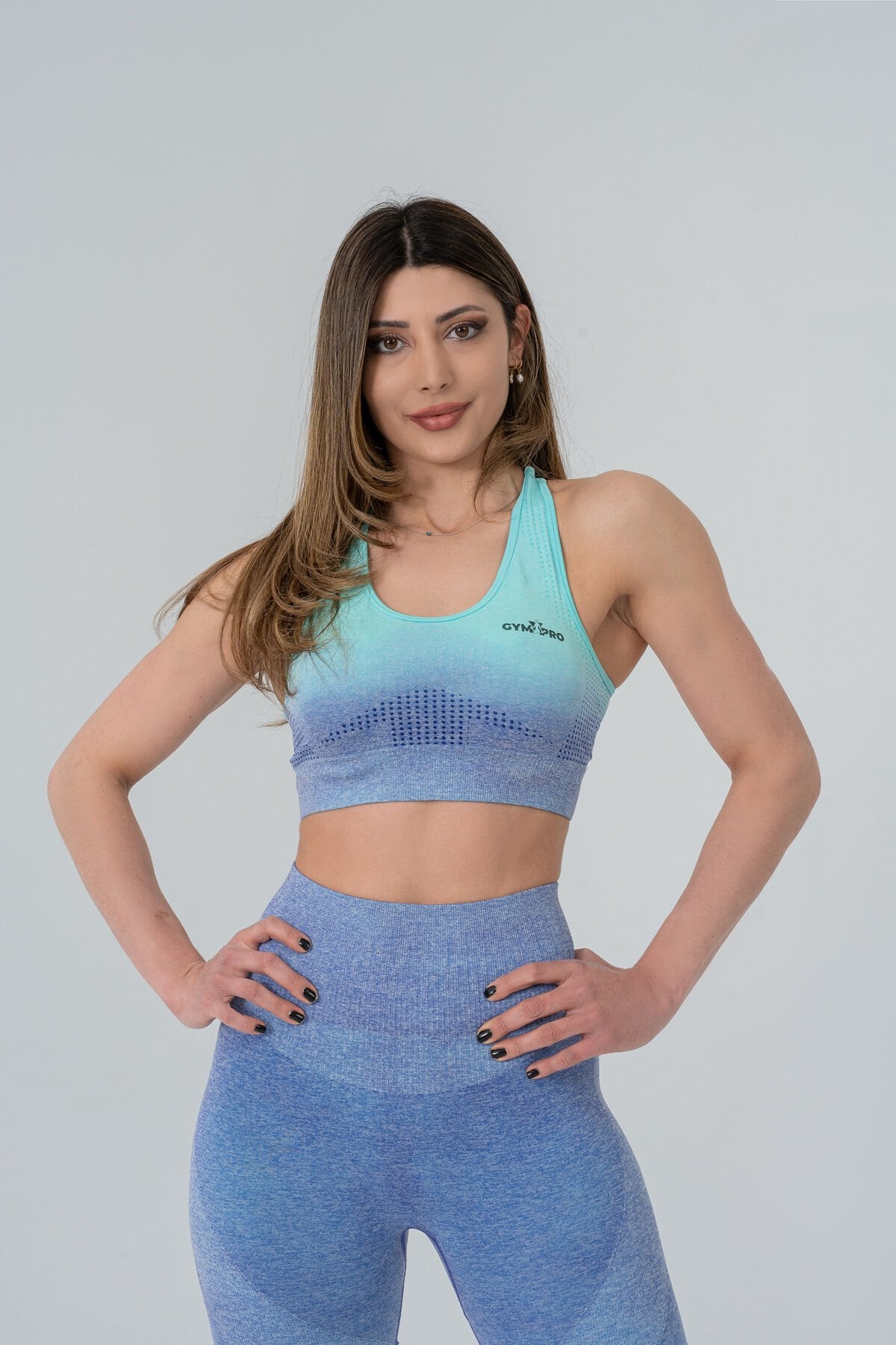 Dikişsiz  Degrade Toparlayıcı Mavi Mor Bra