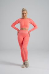 Dikişsiz Push-up Detaylı Toparlayıcı Çemberli Uzun Kollu Takım